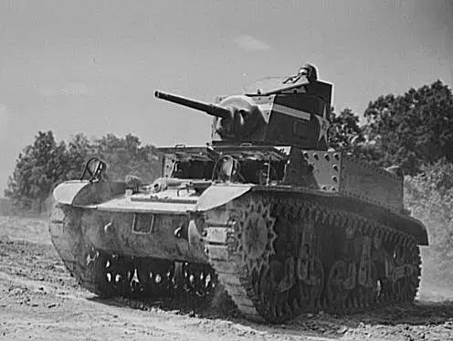 Museum of the American G.I in College Station, Texas - Image of Training on a M3 Stuart at Fort Knox
