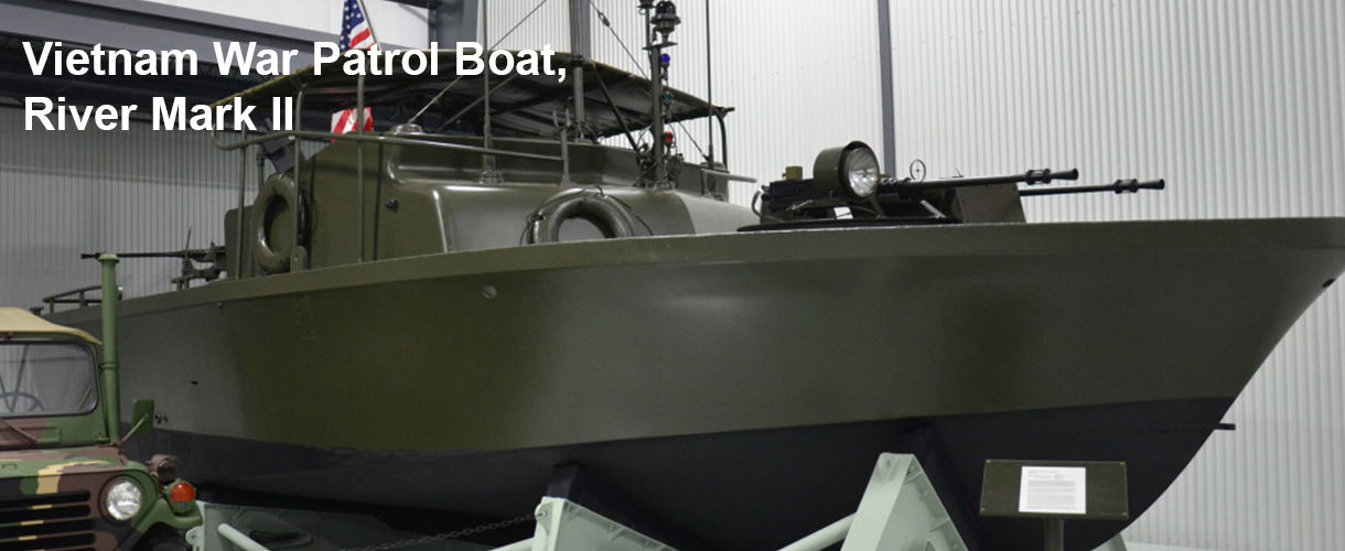 Museum of the American G.I in College Station, Texas - Image of Vietnam War Patrol Boat, River Mark II