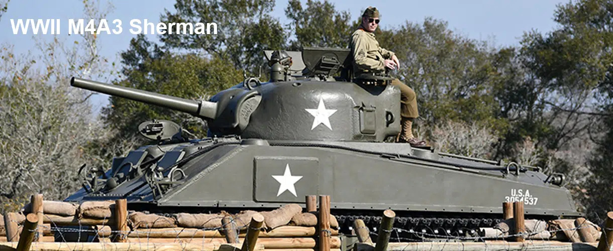 Museum of the American G.I in College Station, Texas - Image of WWII M4A3 Sherman