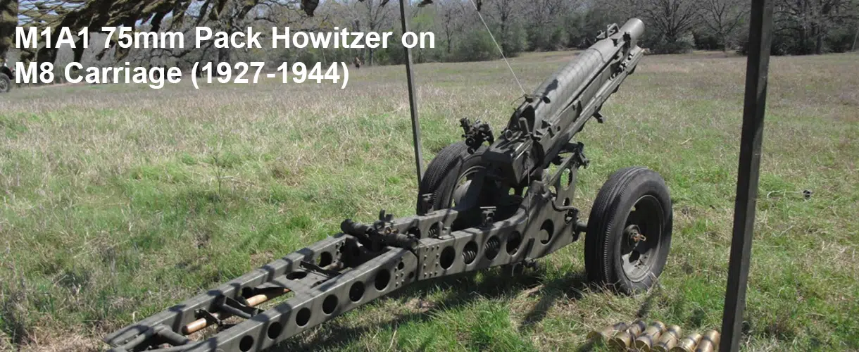 Museum of the American G.I in College Station, Texas - Image of M1A1 75mm Pack Howitzer on M8 Carriage