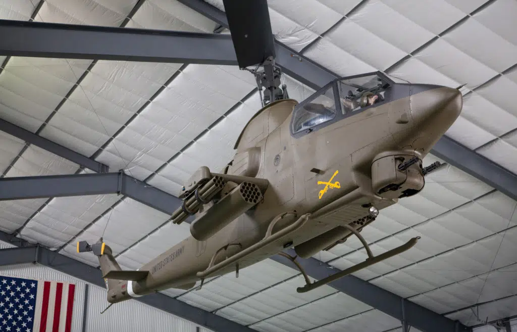 Museum of the American G.I in College Station, Texas - Image of Vietnam War Bell AH-1F Cobra in Museum American GI