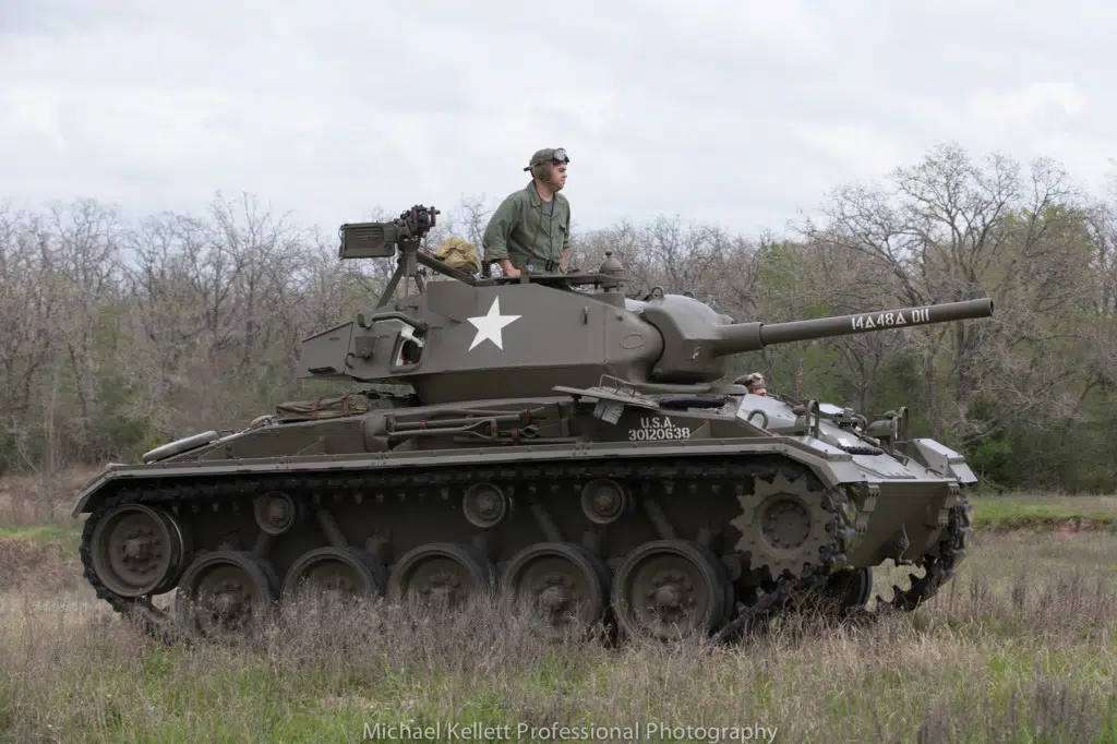 Museum of the American G.I in College Station, Texas - Image of WWII M24 Chaffee