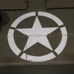 Museum of the American G.I in College Station, Texas - Image of White Star with a broken circle surrounding the star