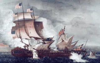 Museum of the American G.I in College Station, Texas - Image of Naval Battle during the War of 1812