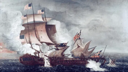 Museum of the American G.I in College Station, Texas - Image of Naval Battle during the War of 1812