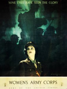 Museum of the American G.I in College Station, Texas - Image of the poster for Mine Eyes have seen the Glory—Women’s Army