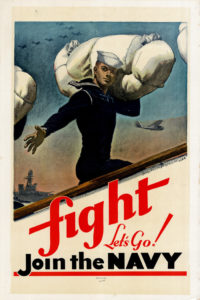 Museum of the American G.I in College Station, Texas - Image of Poster for Fight Let's Go