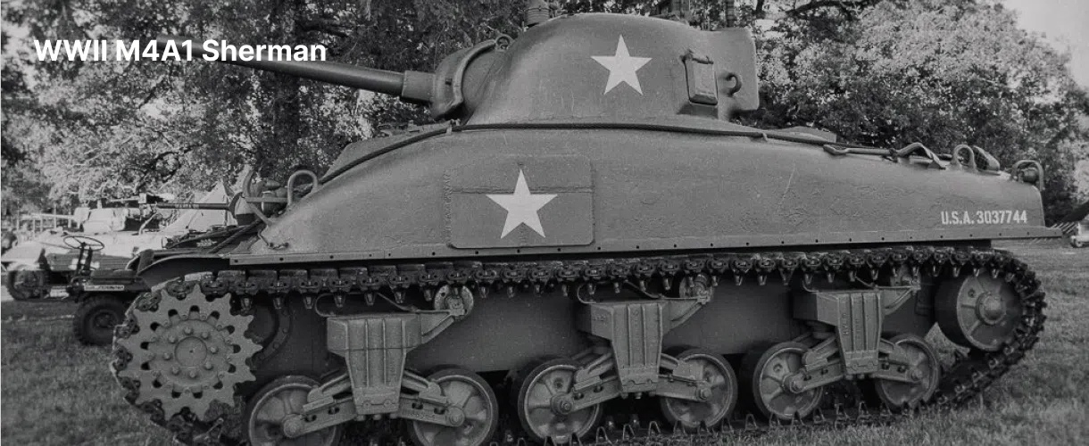Museum of the American G.I in College Station, Texas - Image of WWII M4A1 Sherman